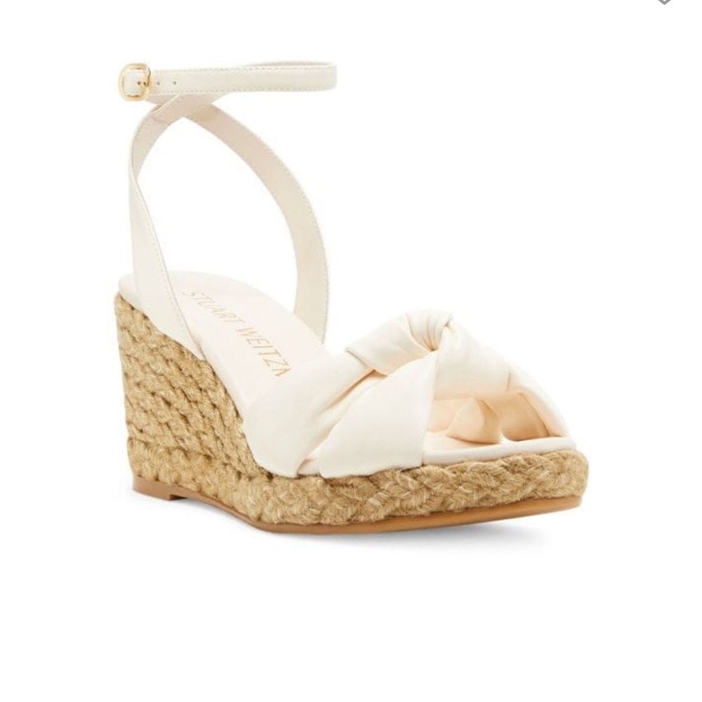 Stylish Cream Wedge Sandals